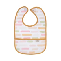 Babyjem Leke Tutmaz Önlük Pastel Şeritler Çok Renkli
