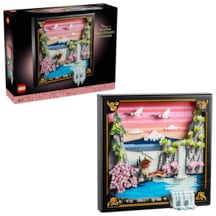 LEGO® Art Japon Kiraz Çiçeği Manzarası 31218 – Yetişkinler için Ayarlanabilir 3 Boyutlu Şelale İçeren Model Yapım Seti(1892 Parça)