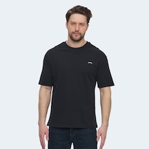 Slazenger VELLAMO Erkek Oversıze Siyah Tişört