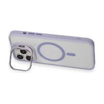 Joko - 977 - İphone 15 Pro Max Kılıf Roblox Lens Magsafe Standlı Kapak - Ece-umay - - Lila LİLA