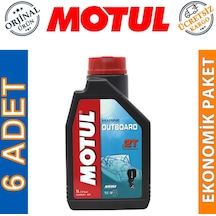 Motul Marine Outboard 2t 1 Lt 2 Zamanlı Tekne Motor Yağı 6 Adet