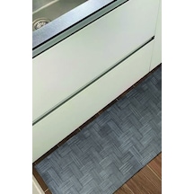 Decoser Hasır 8053 Antrasit Halı Kilim Kaymaz Taban Salon Mutfak Kesme Yolluk Antrasit
