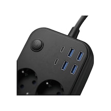 Çoklu Priz 4 Usb 2 Type-c Akım Korumalı Uczzzcokluakımkorumapriz3441 0