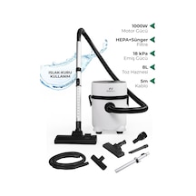 Es-07 Panda Islak & Kuru Elektrikli Süpürge 1000w Güçlü Motor Hepa Filtreli Toz Torbasız