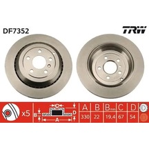 Mercedes Ml280 W164 Arka Fren Diski 2006-2010 Trw Df7352 2adettir