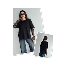 Çınar Boutique Dantelli Bluz Siyah Siyah