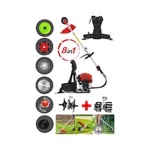 Stilmax STL8in1 8 Başlıklı Arazi Seti Benzinli Sırt Tipi Tırpan + Super 2'li Çapa Seti