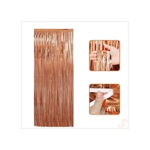 Kapı, Duvar Ve Arka Fon Saçaklı Perde 1mt X 2mt - Rose Gold