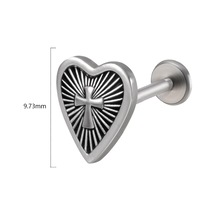 Dreamlee Cerrahi Çelik Yılan Kulak Piercingi - Tragus Ve Kıkırdak Piercing Takısı - Buda Heykeli Labretgümüşwhıte Gümüş