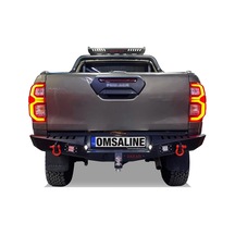 Omsa Toyota Hilux Dakar Çelik Arka Tampon Ledli Sensörlü 2020 Ve Sonrası