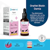 Onevet Biotin Kedi Ve Köpekler İçin Tüy Dökülmesini Önleyici Damla 50 Ml