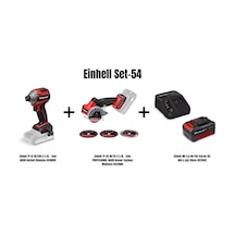 Einhell Set-54 Einhell Tp-cı 18/250-c Li Bl - Solo Akülü Darbeli Vidalama+einhell Tp-co 18/76-c Li Bl - Solo Professıonal Akülü Kesme Taşlama Makines