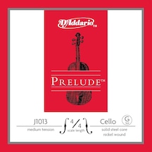 D'addario J1013 Prelude Tek Çello Sol G Teli 4/4 Masif Çelik Çekirdek Yapısı Parlak Ses Karakteri Ve Başlangıç Seviyesi İçin Yüksek Dayanıklılık