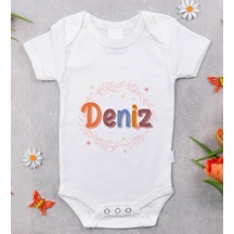 Bitmeyenkartus Bk Kids Isimli Bebek Body Zıbın - Model 27 Beyaz