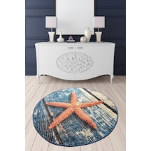 Stella Marina Djt Çap 100 Cm Banyo Paspası Çok Renkli