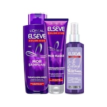 Elseve Turunculaşma Karşıtı Mor Şampuan 200 ML + Maske 150 ML + Sarı Saç Kurtarma Bakım Kremi 150 ML