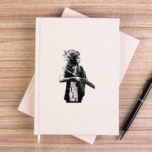 The Last Of Us 2 Ellie Siluet Çizgisiz Kanvas Defter Krem