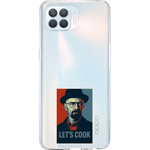 Oppo Reno 4 Lite Uyumlu Lets Cook Afiş Baskılı Silikon Kılıf Renkli
