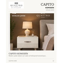 Capıto Komodin Çekmeceli Abanoz