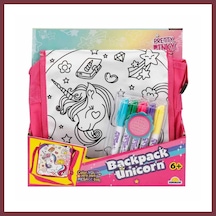 Storeşahin Boyanabilir Desenli Unicorn Sırt Çantası Shn0720 Çok Renkli