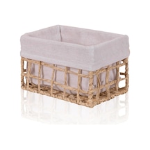 The Mia Braid Hasır Organizer Sepet Naturel 22x14x13 Cm