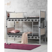 Argimo Elegan Metal Ranza Ve Karyola 90 x 190 Beyaz