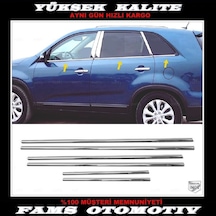 Agtuning Kia Sorento Krom Cam Çıtası 6 Parça 2009-2015 Arası P.Çelik