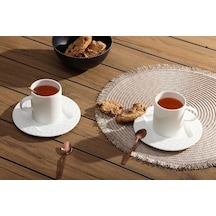 Superior Bone Porcelain Elix 2 Kişilik Çay Fincan Takımı 200cc çok renkli