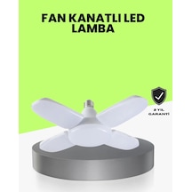 Katlanabilir 4 Kollu Led Ampül 60 Watt 6000 Lumen Beyaz Işık Diğer