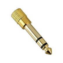 6.3 mm Erkek To 3.5 mm Dişi Çevirici Dönüştürücü Jak Adaptör