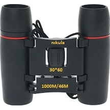 30x60 Cepte Taşımalı Kauçuk Kaplamalı Mini Dürbün-siyah Diğer