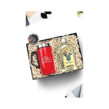 Trendmiya Babalar Gününe Özel Kulplu 280 Ml Çelik Termos &amp Tıraş Kolonyası Hediye Seti Diğer