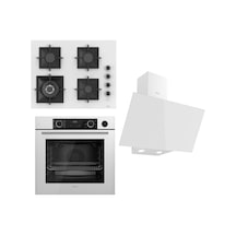 Ferre Flameart SC Serisi SC406-WFA  -  XE64CB  - D078 Beyaz Ankastre Set
