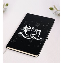 Kişiye Özel 2022 Boğa Burcu Siyah Defter Siyah