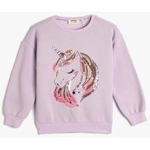 Koton Kız Çocuk Sweatshirt Lila 4wkg10043ak 24ky59000354 Y5912 Mint