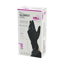 Reflex Slimfit Glove Kod-033 S Siyah Pudrasız Muayene Eldiven 100lü 5705