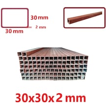 Boyalı 2mt 30 X 30 X 2 Mm Kutu Profil Boru Metal 30x30x2 Demir