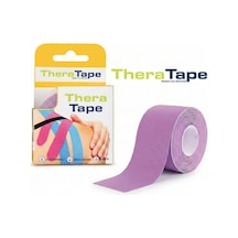 Thera Tape Kinesio Sporcu  Bandı Yüz & Vücut Uyumlu Kinezyo Bant Mor 5 CM x 5 M