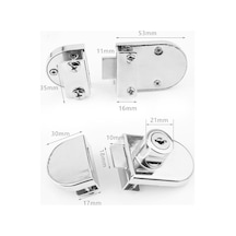 Paslanmaz Çelik Donanım Güvenlik Dolabı Ekran Kilidi Cam Kapı Kilitli Dolap Kapı Kilidi Lockset Style 6