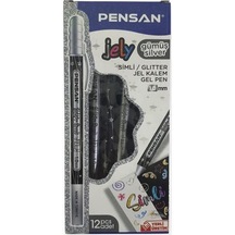 Pensan Jel Kalem 2800 Gümüş Jely Glitter Simli 12'li Paket Diğer