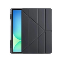 Apple İpad Pro 11 2024 Kılıf Kalemlikli Hugo Tablet Kılıfı - Siyah Arka Kapak