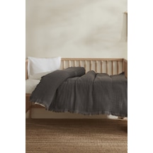 Karaca Home Lily %100 Pamuk Bebek Battaniye Gri Gri