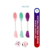 Ocean Çift Taraflı Yüz Maske Fırçası Karışık Renk Silikon Pratik Kullanım
