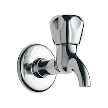 Yayke Pirinç Gövde Topaç Krom Kısa Musluk Bahçe Lavabo Musluğu