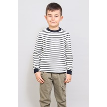 Alexandergardı Çocuk İnce Çizgili Kazak C21-18935 001