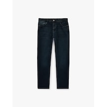 Koton Normal Bel Pamuklu Slim Fit Jean Pantolon - Brad Jean Koyu İndigo 7wam40149nd