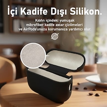 Caseonn Apple Uyumlu AirPods Pro Kılıf Askı Aparatlı Lansman Mor