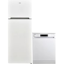 Vestel NF52111 Buzdolabı + BM 4212 Bulaşık 2'li Beyaz Eşya Seti