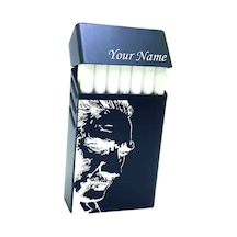 Atatürk Kazıma Kişiye Özel Metal Sigara Tabakası Paketi Taşıma