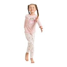 Rolypoly Rp3911c Kız Çocuk Uzun Kol Pijama Takım Pembe